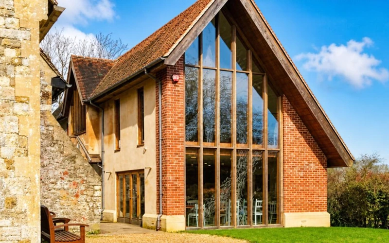 St James Church Centre Birdham on a sunny day